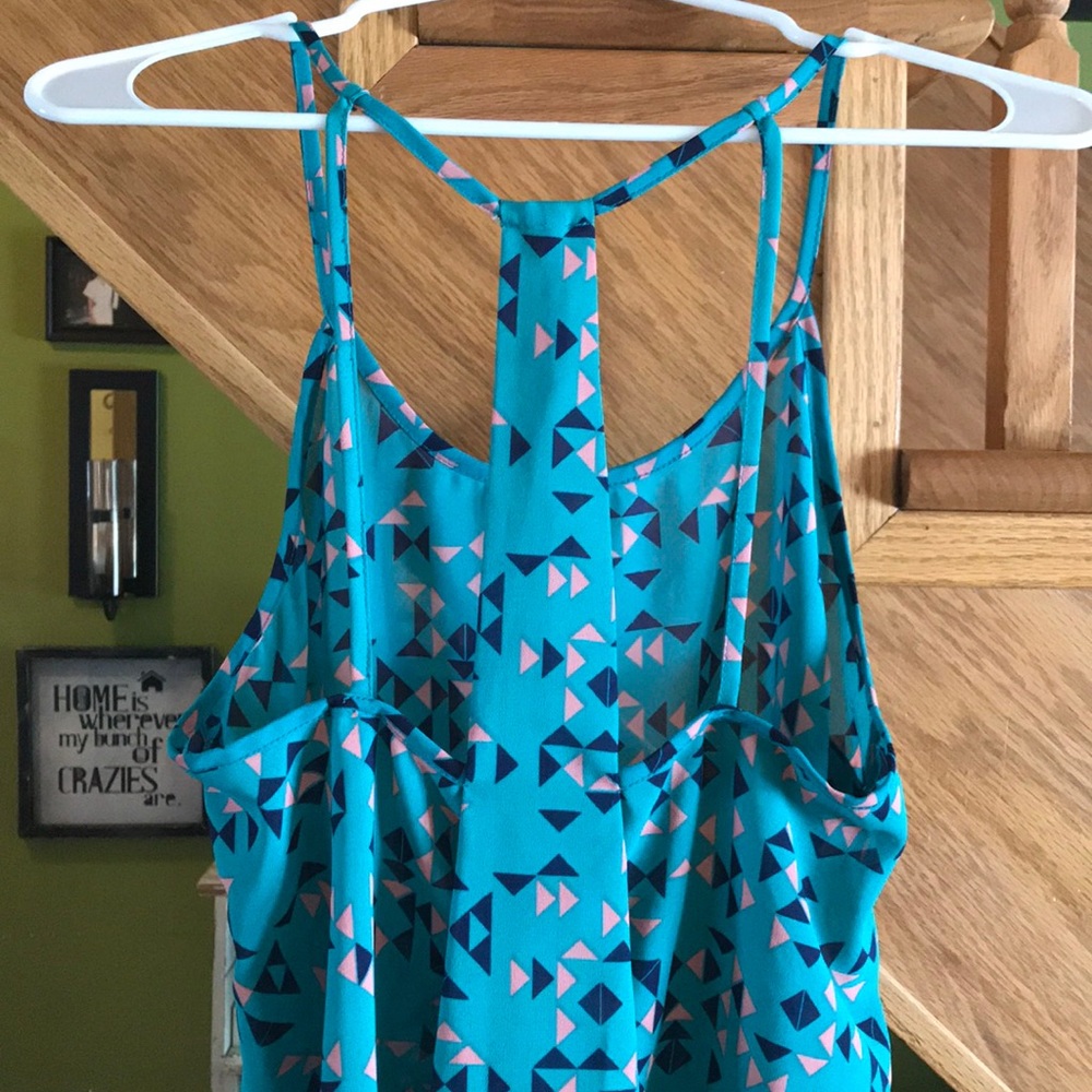 Chiffon Patterned Tank - Picture 3 of 4
